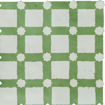 Mosaic House Moroccan tile Alhambra 1-12 White Light Green  zellige, mosaic, zellij, field, pattern, glaze, stars 